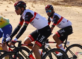 Fernando Gaviria, tercero en la primera etapa del Saudi Tour