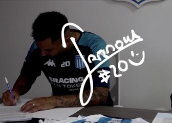 Creativo video de la firma de contrato de Cardona con Racing