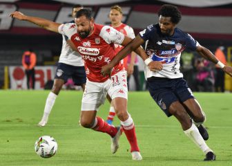 Santa Fe supera a Junior en partidazo en Bogotá