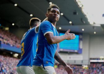 Doblete de Morelos en goleada de Rangers ante Hearts