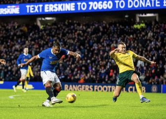 El gol de Morelos para sellar victoria ante Hibernian