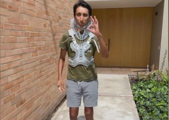 La imagen que el mundo quería ver: Egan Bernal camina