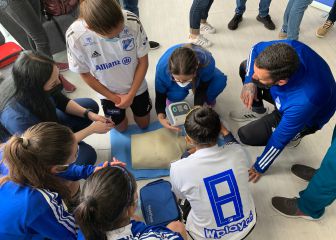 Millonarios se capacita en reanimación cardiopulmonar