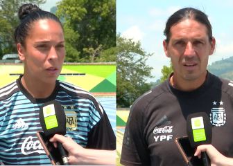 DT de Argentina y su capitana, encantandos en Colombia