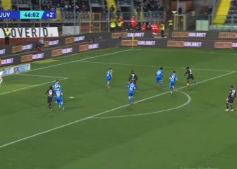 Llegó la primera asistencia de Cuadrado a Vlahovic en Italia