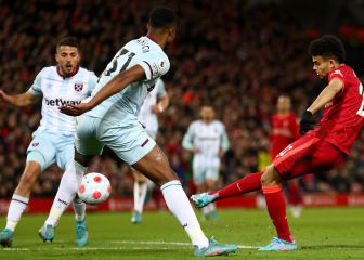 Díaz destaca en el difícil triunfo de Liverpool ante West Ham