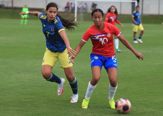 Colombia vence a Costa Rica con goles de Urueña y Llerena