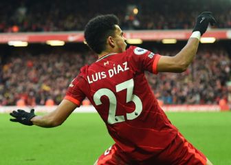 Gol de Luis Díaz, elegido como el mejor de febrero en Liverpool