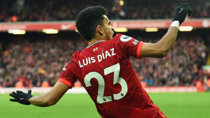 Gol de Luis Díaz, elegido como el mejor de febrero en Liverpool