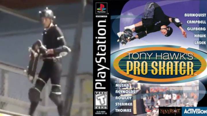 Tony Hawk durante la captación de movimientos para el videojuego Tony Hawk's Pro Skater 1, que celebra 20 años en 2019.