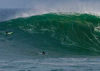 Alerta verde para el surf de olas gigantes en Santander