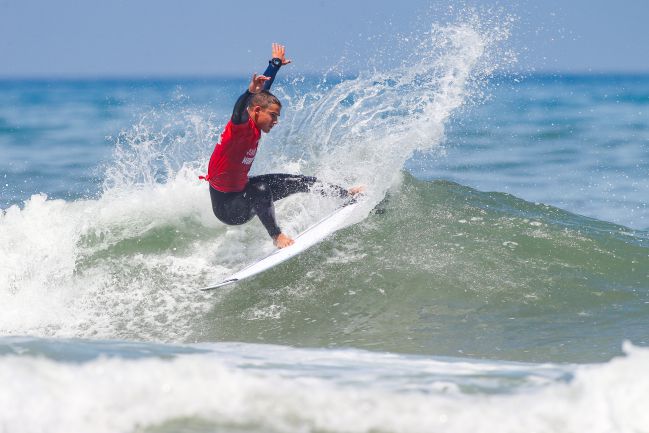 AIN DIAB,CASABLANCA, MOROCCO - MAY 8: Bitor Garitaonandia of Spain in Heat 1 of the Semifinal at the Junior Pro Morocco Mall at May 8, 2022 in Ain Diab, Casablanca, Morocco.(Photo by Laurent Masurel/World Surf League)