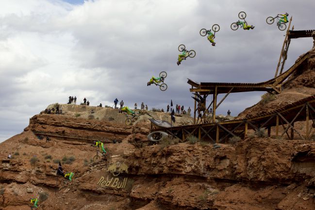 Cam Zink competes during the finals of Red Bull Rampage in Virgin, UT, USA on 13 October, 2013. // John Gibson / Red Bull Content Pool // SI201310140026 // Usage for editorial use only //