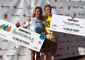 Nadia Erostarbe y Rubén Vitoria, campeones de las ligas nacionales de surf 2022