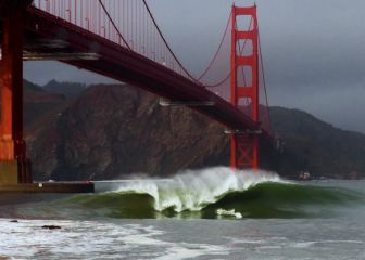 La bomba ciclónica deja olas cuadradas en California