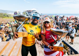 La World Surf League 2023 es de Caroline Marks y Filipe Toledo