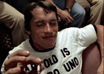 El vídeo de Arnold fumando marihuana tras ganar un Olympia