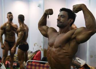Nueva Delhi saca músculo en una competición de bodybuilding