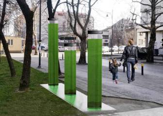 Un acuario de microalgas urbano para respirar un aire más puro