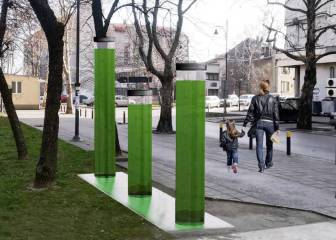 Un acuario de microalgas urbano para respirar un aire más puro