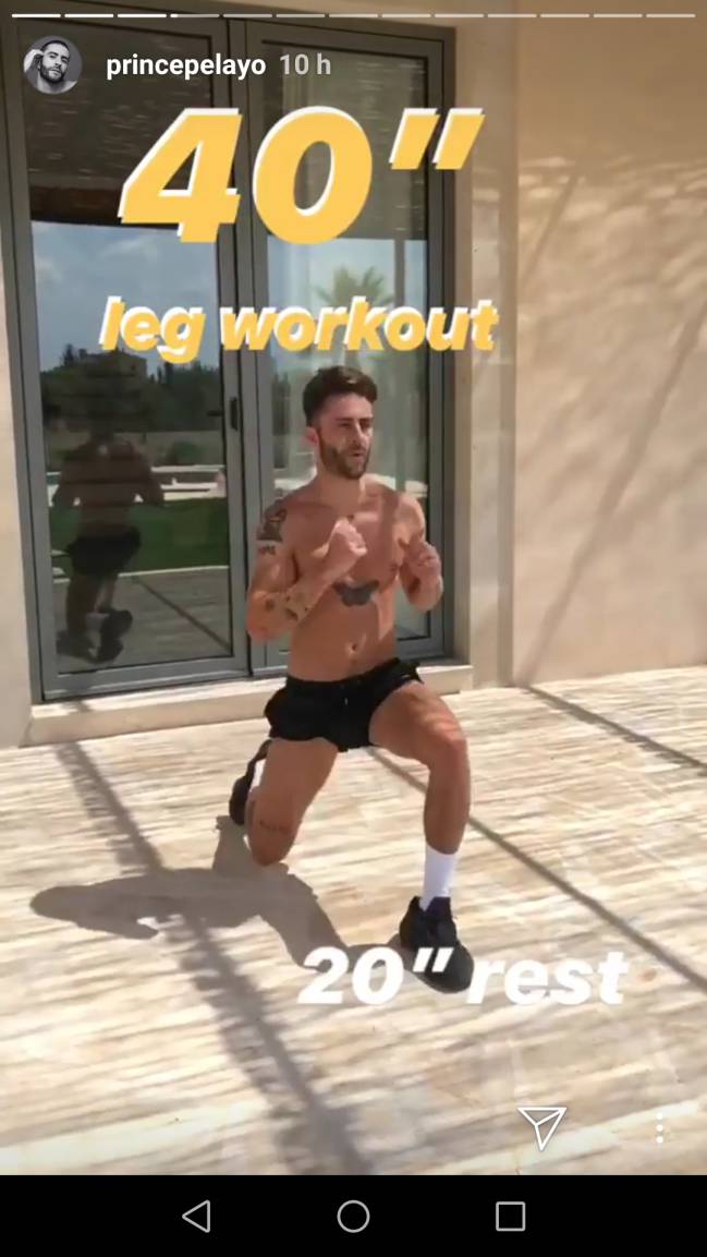 FITNESS La rutina de fitness en 200 segundos de Pelayo Díaz