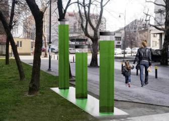 Un acuario de microalgas urbano para respirar un aire más puro