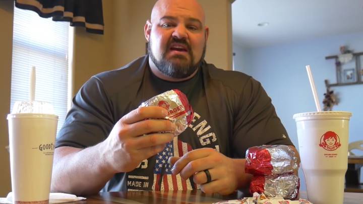 Brian Shaw, World´s strongest man, 25.000 calorías, reto, nutrición, salud