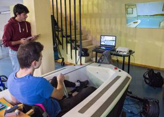 Un simulador de vela adaptada como terapia para pacientes con lesión medular