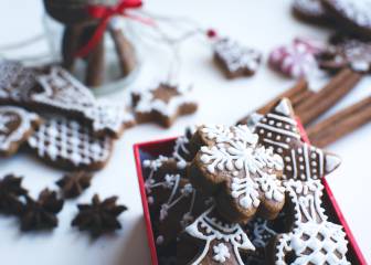 Surtido de dulces navideños.