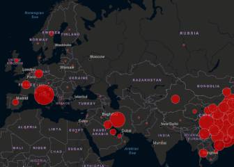 Coronavirus: mapa de afectados y contagiados hoy, en directo