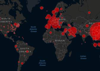Coronavirus: mapa de casos y muertos por Covid19: 9 marzo