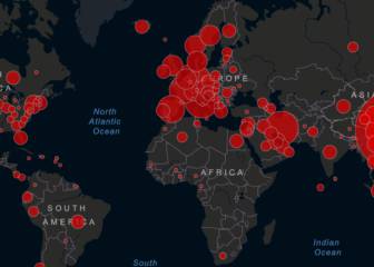 Coronavirus: mapa de casos y muertos por Covid19 hoy, en directo