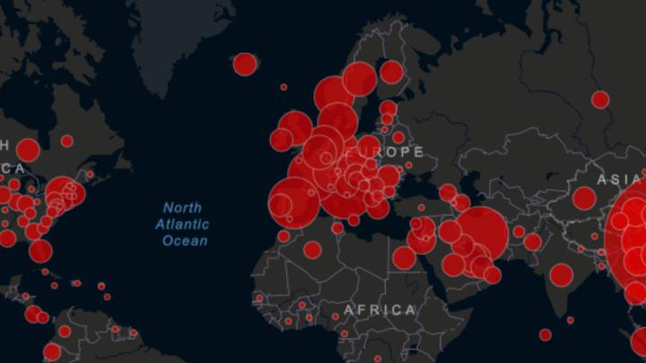 Coronavirus: mapa de casos y muertos en países por Covid-19 hoy, en directo
