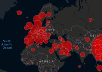 Coronavirus: mapa de casos y muertos por Covid19, 13 marzo