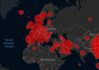 Coronavirus: mapa de casos y muertos en países por Covid19 hoy, en directo