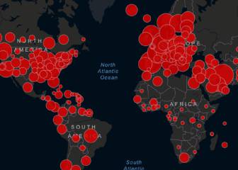 Mapa del coronavirus en el mundo, en tiempo real: casos, infectados y muertos
