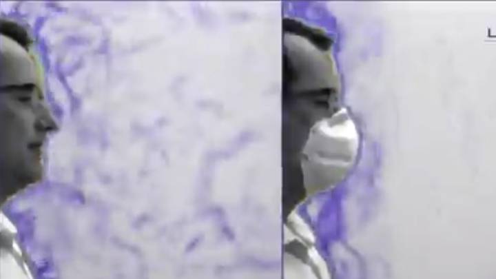 Coronavirus: Thermal imaging shows importance of face mask