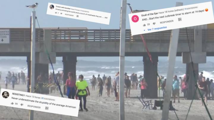 Reabren las playas en EEUU y a las pocas horas se ven estas escenas: las redes han estallado
