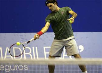 Federer en acción