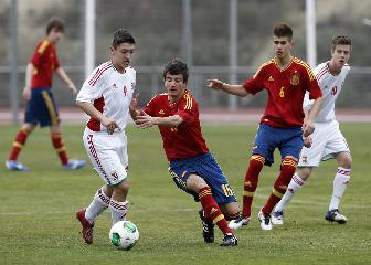 La Sub-16 echa a rodar ganando un amistoso sobre Hungría (2-0)