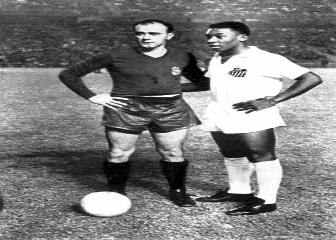 Di Stéfano y Pelé, frente a frente