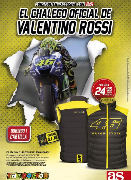 Consigue el chaleco oficial de Valentino Rossi