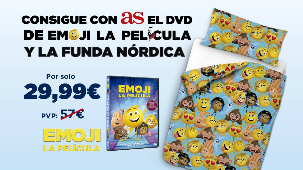 Consigue con As el DVD y la funda nórdica de la película Emoji