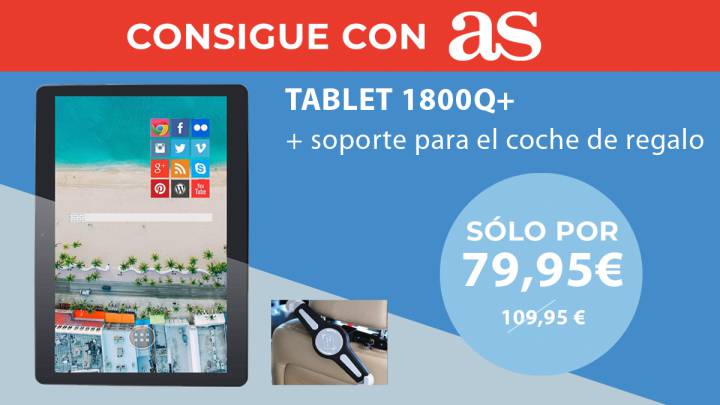 Tablet T1800Q + Soporte de coche