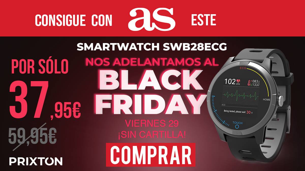 Promoción Black relojes deportivos Smartwatch con Electrocardiograma función ECG – SWB28 - AS.com