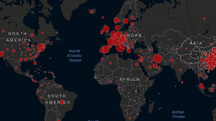 Mapa del coronavirus en el mundo, en tiempo real hoy: casos, infectados y muertos