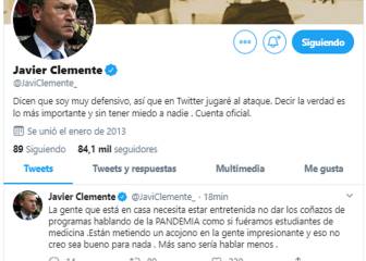 Clemente estalla contra la tele: 