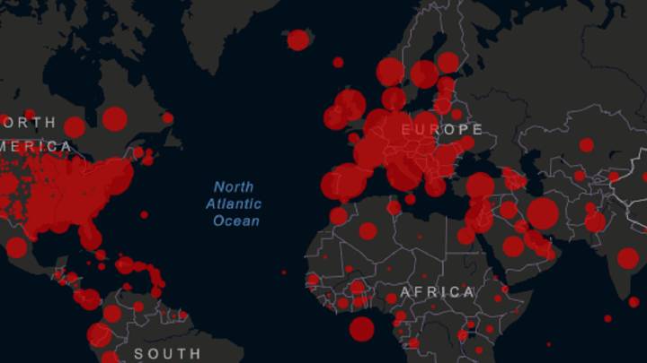 Mapa del coronavirus en el mundo, en tiempo real hoy, 29 de marzo: casos y muertos