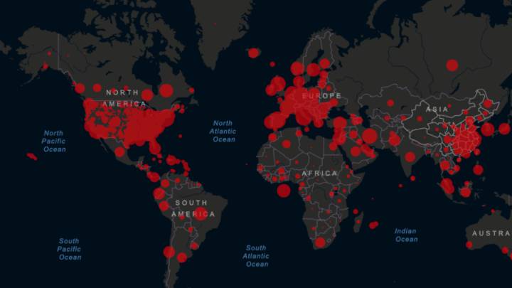 Mapa del coronavirus en el mundo, en tiempo real hoy, 2 de abril: casos y muertos