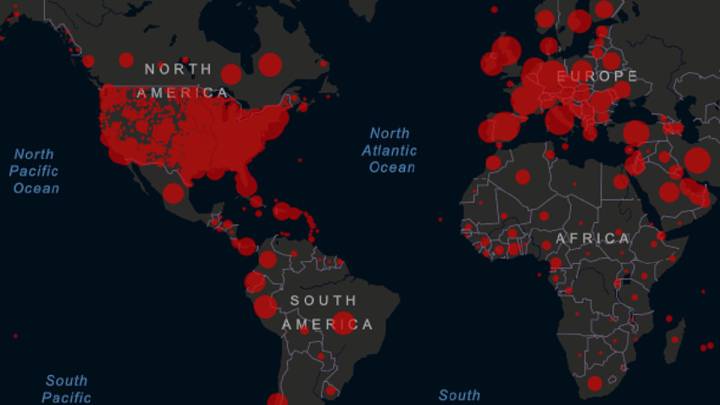 Mapa del coronavirus en el mundo, en tiempo real hoy, 23 de abril: casos y muertos